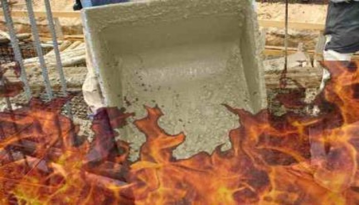 مجهولون يشعلون النار في مصنع أسمنت بالعريش