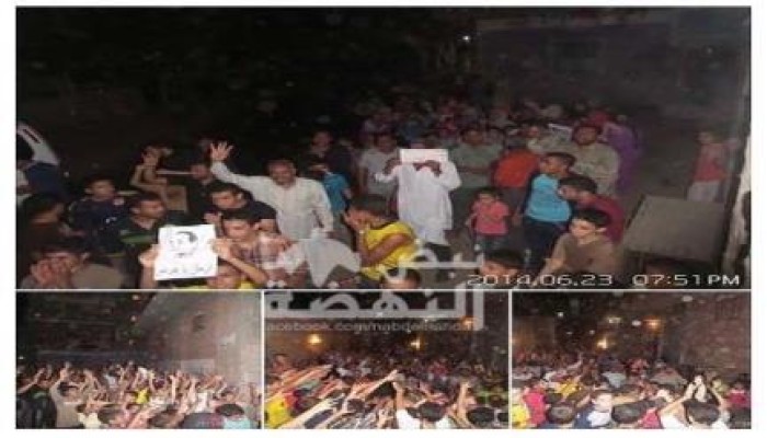 الشرقية - بالصور : مسيرة ليلية  بههيا ضد الانقلاب العسكري