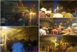 الدقهلية - بالصور :  مسيرة لأهالي المنصورة بشارع "قناة السويس" تنديداً بأحكام قضاة العسكر.