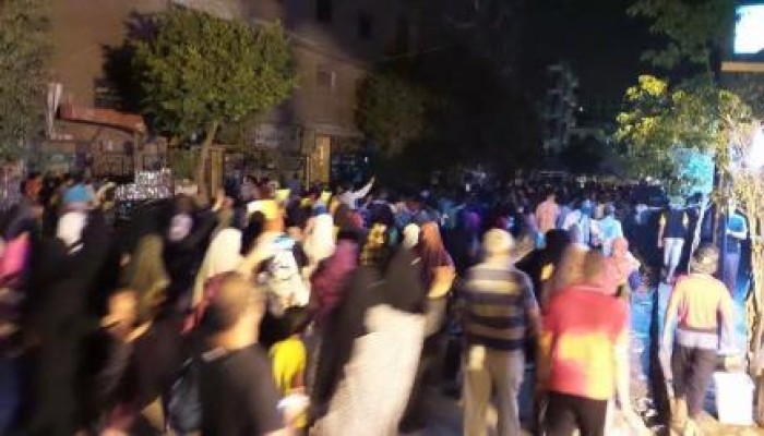 حلوان - بالصور : ثوار حلوان في مسيرة ليلية ضد الانقلاب تدعو للتظاهر في انتفاضة 3 يوليو