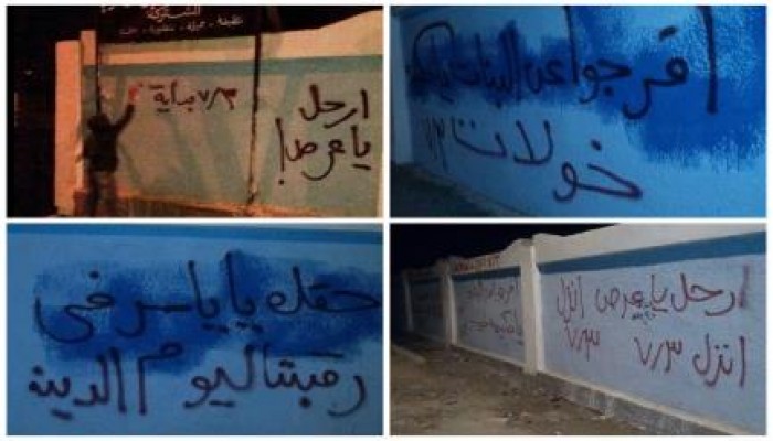 الإسماعيلية:6 فراشات تملأ شوارع أبو صوير بحملة جداريات للحشد يوم 3يوليو