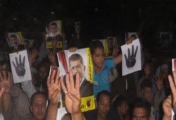 الجيزة - بالصور : مسيرة ليلة بالمنصورية ضد الانقلاب العسكري