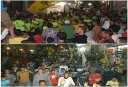 الفيوم - بالصور : ثوار طامية ينتفضون في مسيرة ليلية حاشدة ضد الانقلاب العسكري