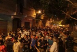 المنيا - بالصور : مسيرة حاشدة ضد الانقلاب العسكري بسمالوط و سط تفاعل كبير من الأهالي