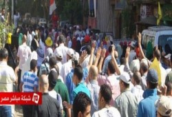 تظاهرة حاشدة بالمعادى ضد الانقلاب صباح اليوم الجمعة "سنحيا كراما"