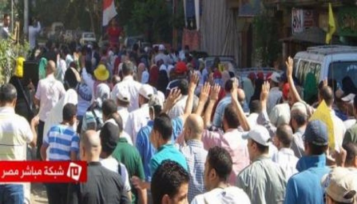 تظاهرة حاشدة بالمعادى ضد الانقلاب صباح اليوم الجمعة "سنحيا كراما"