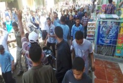 مسيرة بمركز سمالوط محافظة المنيا قرية منقطين - ضد حكم العسكر "سنحيا كراما"