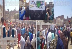 مسيرة رافضة للانقلاب العسكري بقرية أبوعلي مركز المحلة - الغربية "سنحيا كراما"