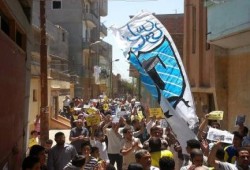 التراس نهضاوى يشعل حماس الثوار بكفر المياسرة بدمياط