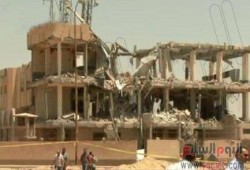 صورة : أثار إنفجار سنترال تحت الانشاء بـ 6 أكتوبر