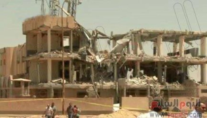 صورة : أثار إنفجار سنترال تحت الانشاء بـ 6 أكتوبر