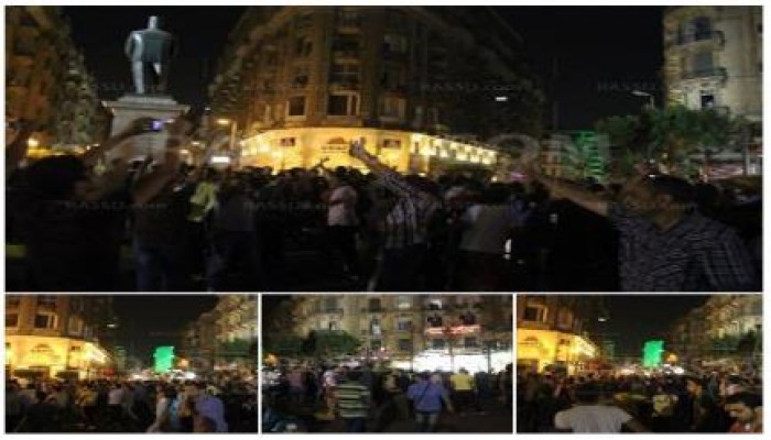 بالصور.. مظاهرة مفاجئة للثوار في محيط ميدان التحرير .. موعدنا 3-7