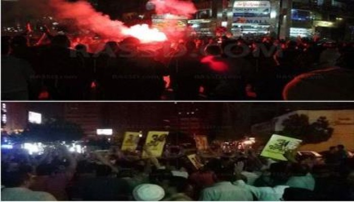 مسيرة ليلية لرافضي الانقلاب بمدينة نصر