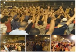 البحيرة - بالصور : ثوار كفرالدوار ينظمون مسيرة ليلية شبابية حاشدة ضد الانقلاب