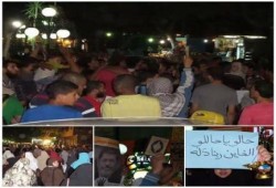 حلوان - بالصور : ثوار حلوان يهتفون " حالو يا حالو الخاين ربنا ذله "