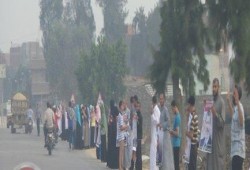 الشرقية - بالصور : ثوار كفر صقر يواصلون فعالياتهم في شهر رمضان ضد الانقلاب العسكري