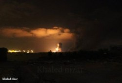 قصف صهيوني عنيف على قطاع غزة .. صور