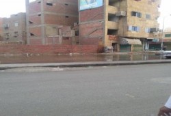 شلل مروري بأسوان بسبب انفجار مواسير الصرف الصحي