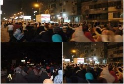 الجيزة - بالصور : مسيرة ليلية في قلب منطقة المهندسين رفضا للانقلاب العسكري