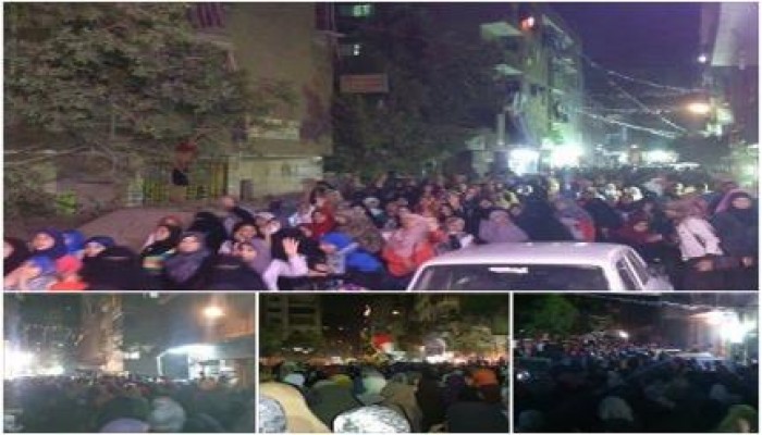 بالصور والفيديو:الثوار ينظمون مسيرة ليلية حاشدة ضد الانقلاب العسكري أمام المحكمة الدستورية