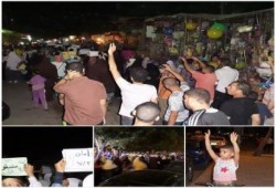 حلوان - بالصور : ثوار حلوان ينظمون فعالية ليلية حاشدة ضد الانقلاب العسكري