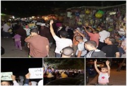 حلوان - بالصور : ثوار حلوان ينظمون فعالية ليلية حاشدة ضد الانقلاب العسكري