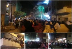 المنيا - بالصور : مسيرة ليلية حاشدة لثوار المنيا ضد الانقلاب والثوار يهتفون مرسي رئيسي