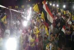 بالصور..‬ الآلاف باحتفالية يوم من ‏رابعة‬ في بلطيم