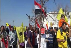 بالفيديو : وقفة للمصريين بجنوب أفريقيا امام الاتحاد الأفريقي ضد الانقلاب العسكري