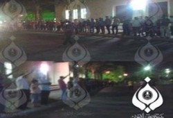 سلسلة بشرية لرفضى الانقلاب بدمياط استعداد لانتفاضة الغد