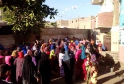 المنيا - بالصور : مسيرة في الـ7صباحاً ضد الانقلاب وقطع الطريق بسمالوط