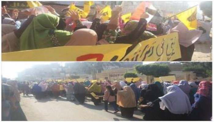 المنوفية - بالصور : بركة السبع تنتفض بمسيرة حاشدة ضد الانقلاب في بداية انتفاضة 3يوليو