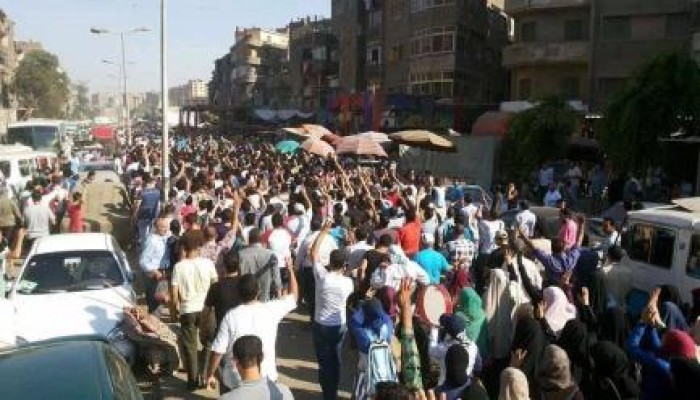 بالصور .. انتفاضة عشرات الآلاف من أحرار شبرا الخيمة ضد انقلاب السيسي