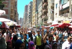 بالصور : ثوار الاسكندرية ينتفضون بمسيبرة حاشدة ضد الانقلاب بعد صلاة الجمعة