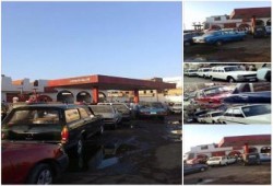 بالصور:ازمه البنزين فى مركز بلقاس تعود وبشده حيث يبيت المواطنين أمام المحطات ليلا في رمضان