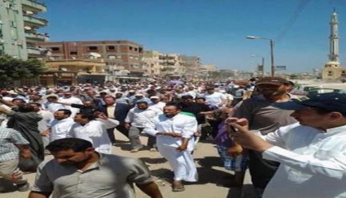 لأول مرة منذ بداية الانقلاب ..حشد هائل لثوار بلطيم "داخل المدينة" .. صور