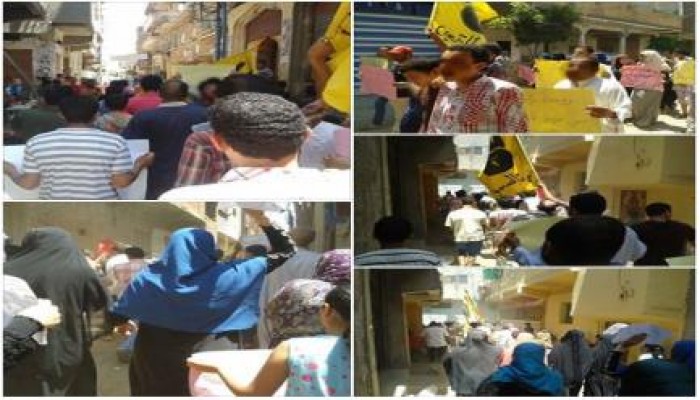 الدقهلية: مسيرة مناهضة للإنقلاب العسكرى بمنية النصر