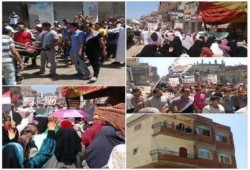 الغربية : ثوار قطور يخرجون في مسيرة حاشدة ضد الانقلاب ضمن فعاليات جمعة الغضب