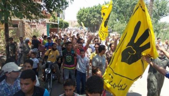 القليوبية : ثوار قرية الفقهاء ينتفضون في مسيرة حاشدة ضد الانقلاب