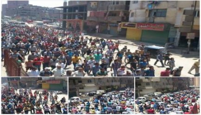 مشهد رهيب بالصور: الألاف من الأهالي والثوار يشيعون جنازة الشهيد أحمد حسين شهيد شبرا الخيمة