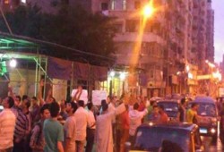 الالاف من  الثوار يحيون ذكري مذبحة سيدي جابر بعدة وقفات ليلية