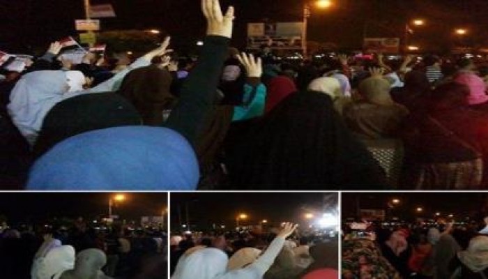 أهالى‏ المنصورة يحتجون على رفع أسعار البنزين وإلغاء الدعم في مسيرة حاشدة بشارع "البحر"