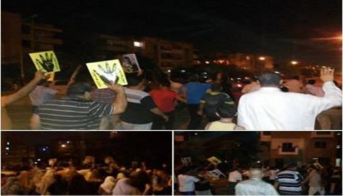 القليبوبية - بالصور : أحرار العبور يواصلون انتفاضتهم ضد حكم العسكر بمسيرة ليلية حاشدة