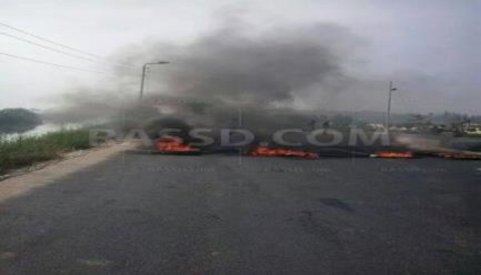 أهالي الصليبية بالجيزة يقطعون طريق ترعة المريوطية اعتراضًا على ارتفاع الأسعار