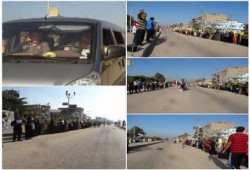 ‏الشرقية‬ سلاسل ووقفة صباحيه لثوار مركز الحسينيه