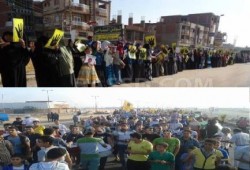 فعالية صباحية حاشدة مناهضة للانقلاب بمركز الحسينية بمحافظة ‫‏الشرقية‬