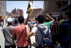 مسيرة شبابية بالإسماعيلية تضامنا مع غزة ورفضا لحكم العسكر