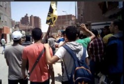 مسيرة شبابية بالإسماعيلية تضامنا مع غزة ورفضا لحكم العسكر