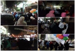 ‫‏الدقهلية‬ : أهالى ‫‏المنصورة‬ يحيون ذكرى استشهاد حرائرهن الاربعة