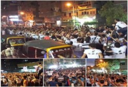 بالصور : أولتراس مصر السياسي يظهر في بولاق الدكرور بمسيرة حاشدة ضد الانقلاب